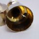 Set of 3 Scandinavian brass candle holders