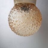 60s glass mid-century ceiling light