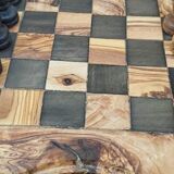Jeux d'échecs en bois d'olivier avec tiroirs