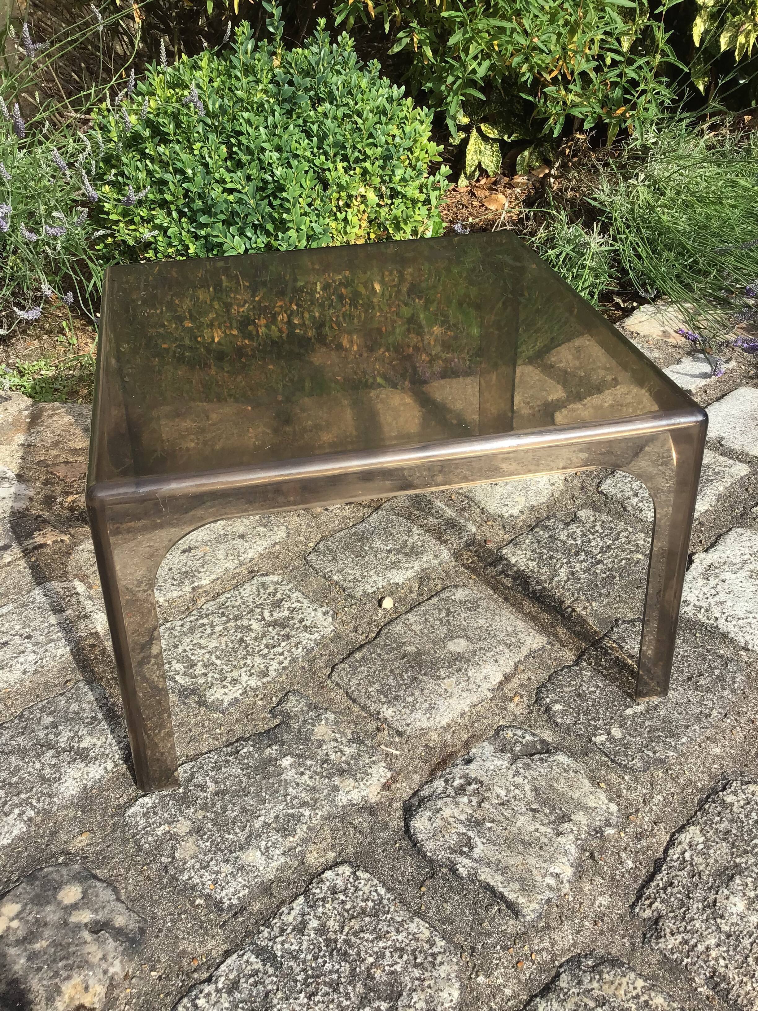 Plexiglas coffee table