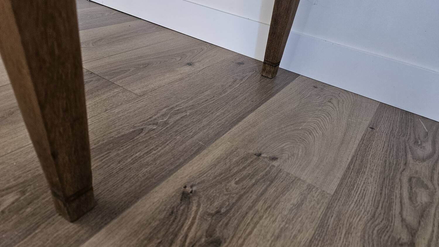 Solid wood farmhouse table