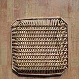 Set of 2 woven wicker baskets