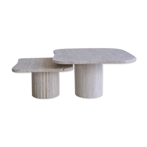 Tables basses gigones - travertin