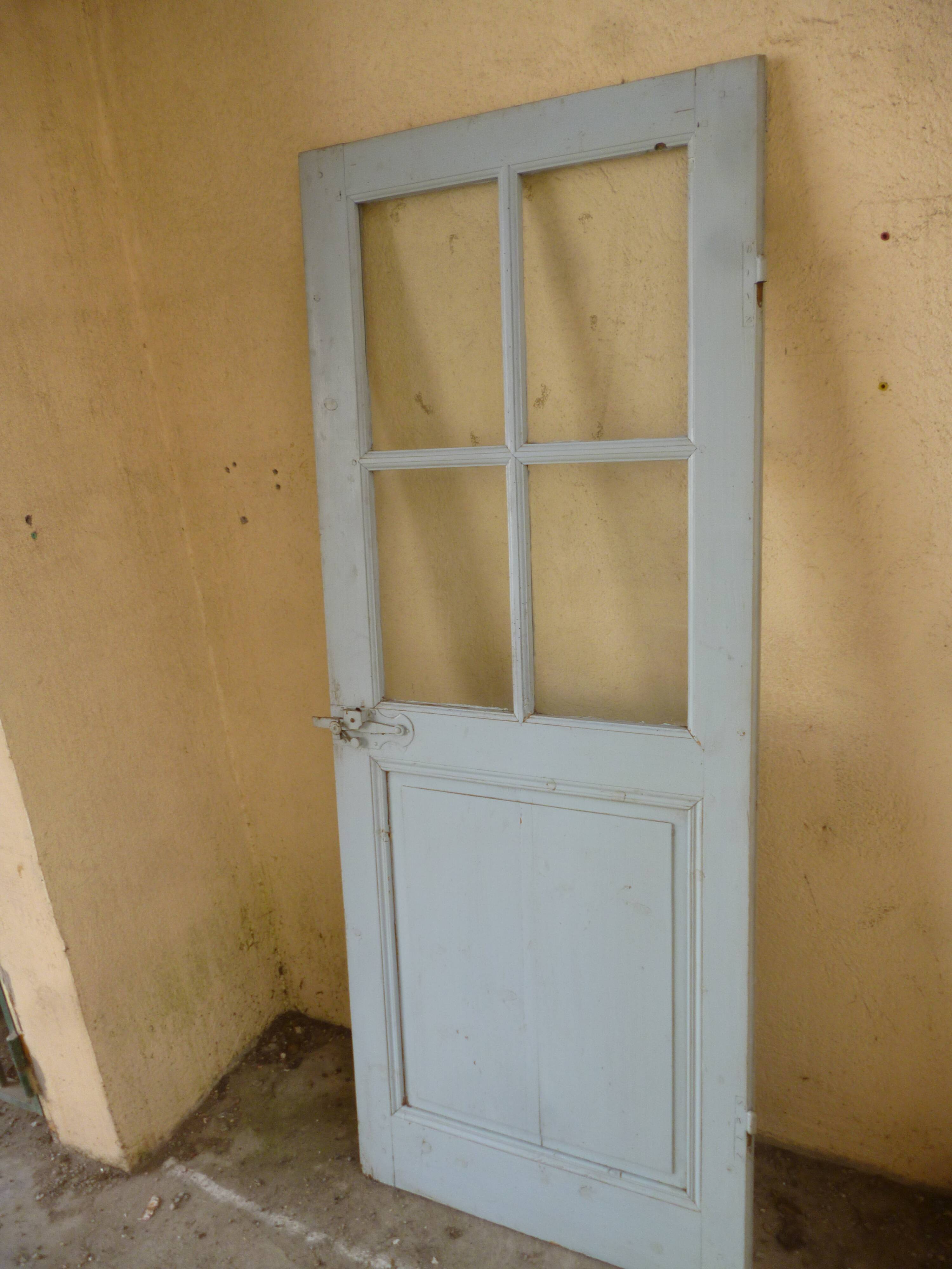 Old door blue patina