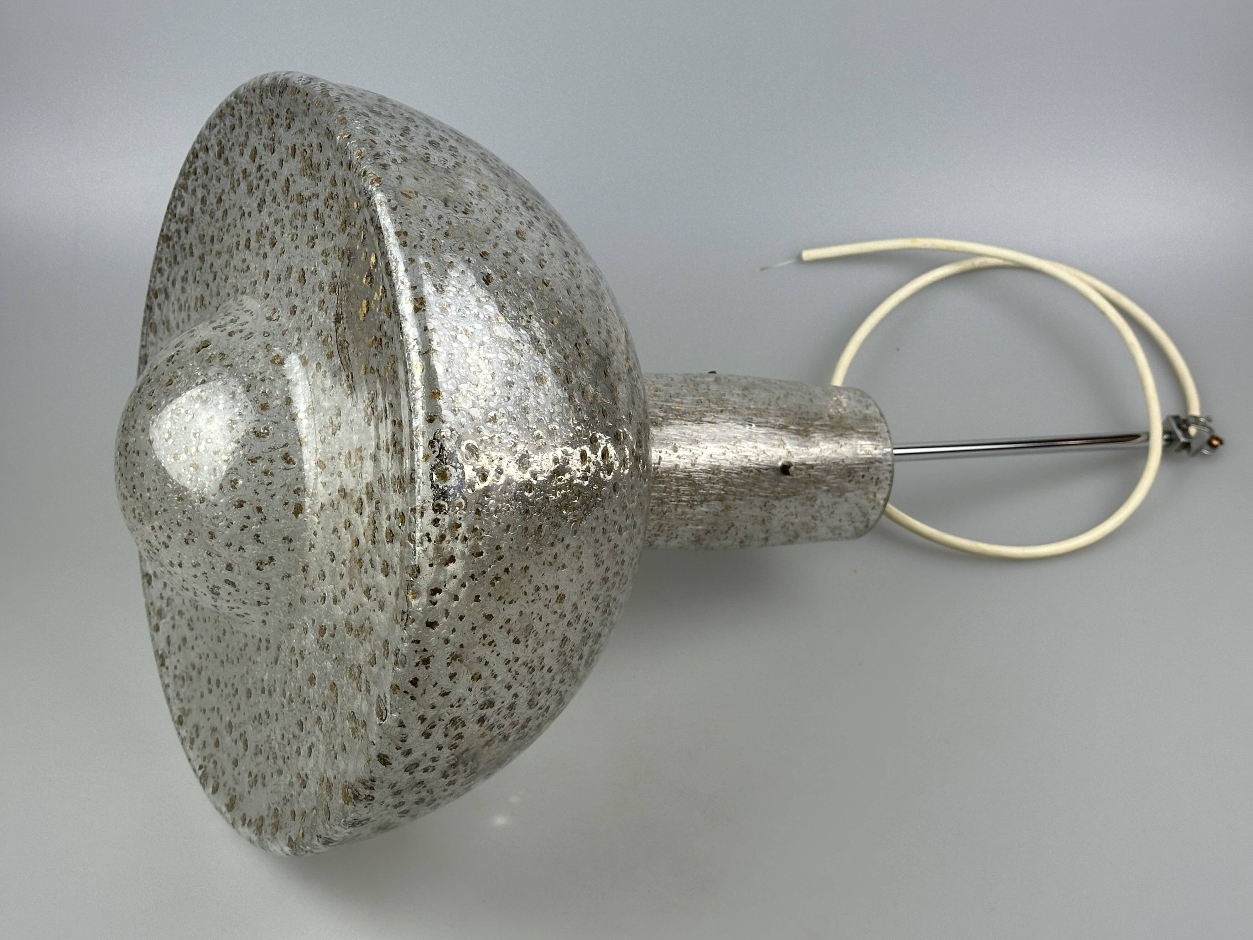 60s 70s ceiling lamp hanging lamp by Temde Leuchten glass space age design