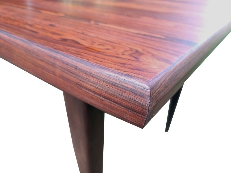 Vintage Scandinavian dining table from the 1960s, extendable, made of rosewood.