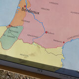 Rossignol school poster historic map No.9 - 10 Jeanne D'Arc and Louis XI