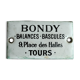 Plaque émaillée vendeur balances