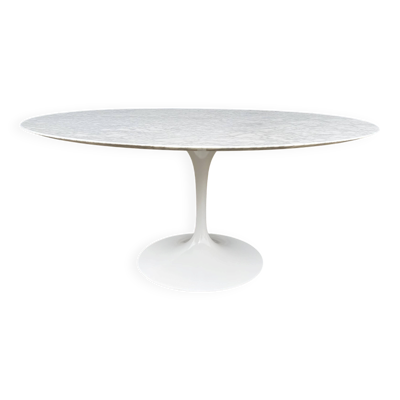 Table à manger ronde originale Knoll Tulip (152cm) Carrara