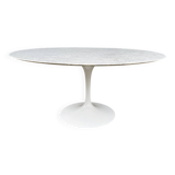 Original round dining table Knoll Tulip (152cm) Carrara