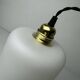 Lot of 3 old vintage xxl opaline pendants