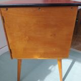 Vintage children's desk Baumann wood and formica 50s