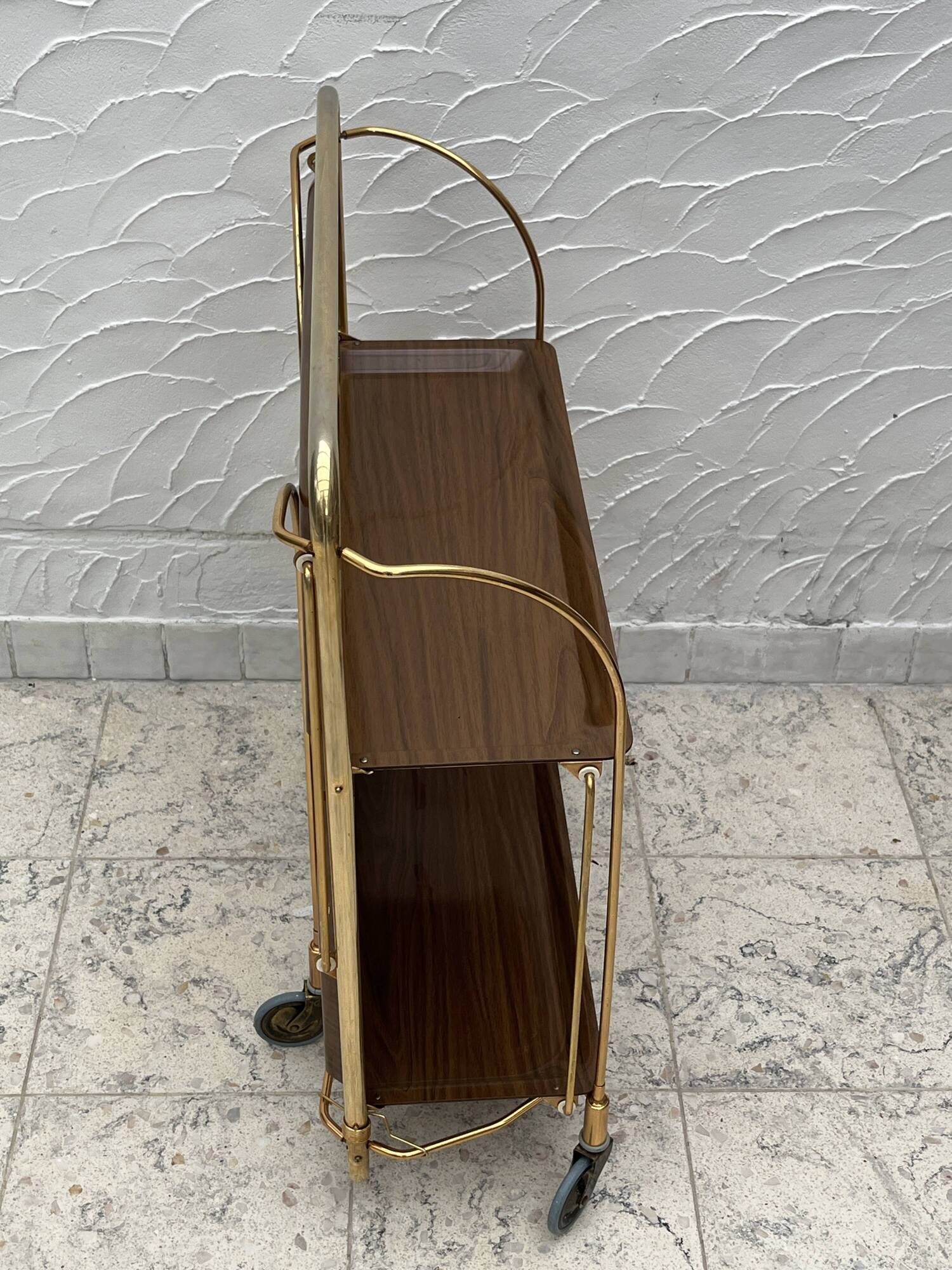 Vintage Golden Folding Table Gerlinol