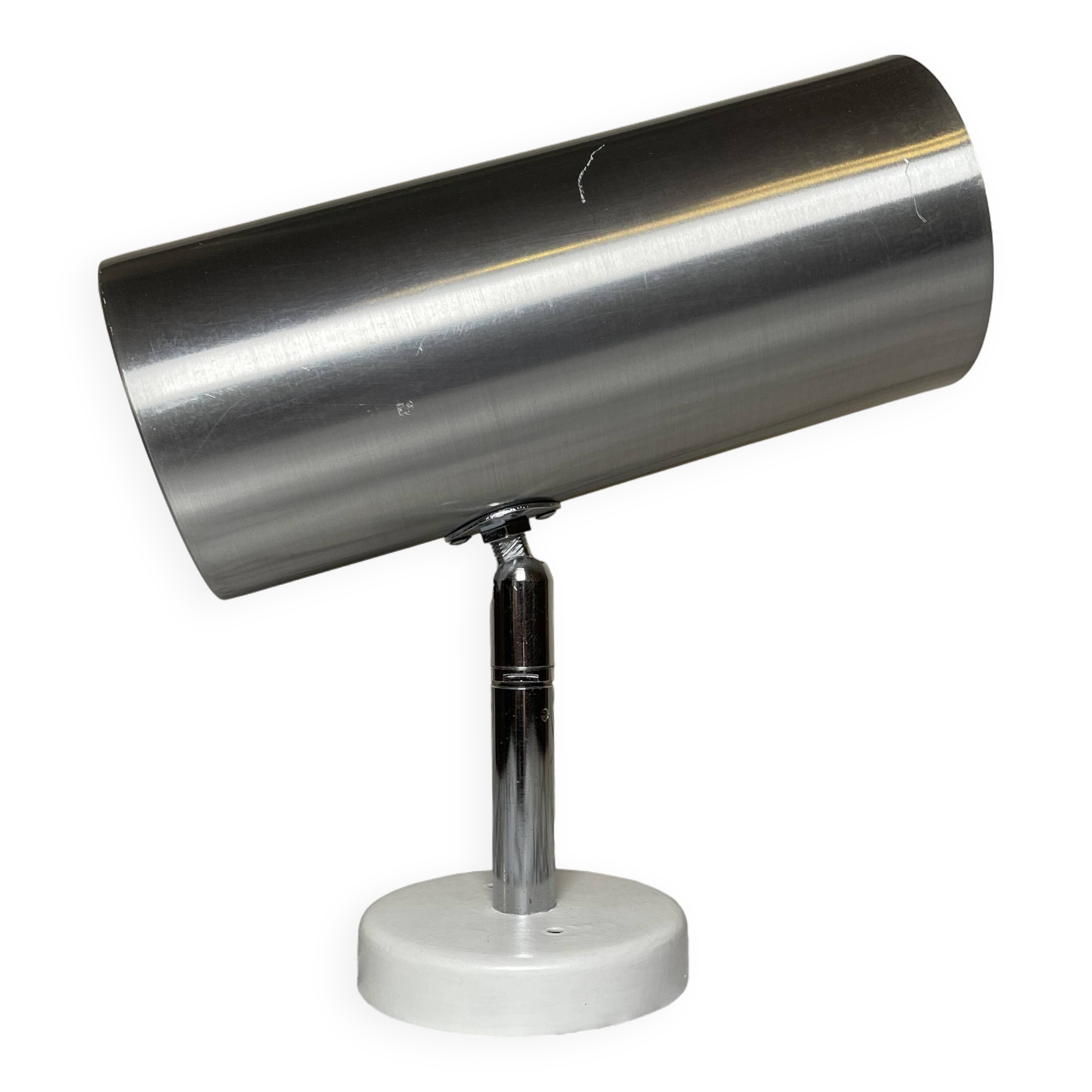 Dutch Raak brushed aluminum wall light