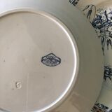 Set of 6 plates Sarreguemines Terre de Fer Model Carmen