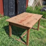 Old farmhouse table with drawer