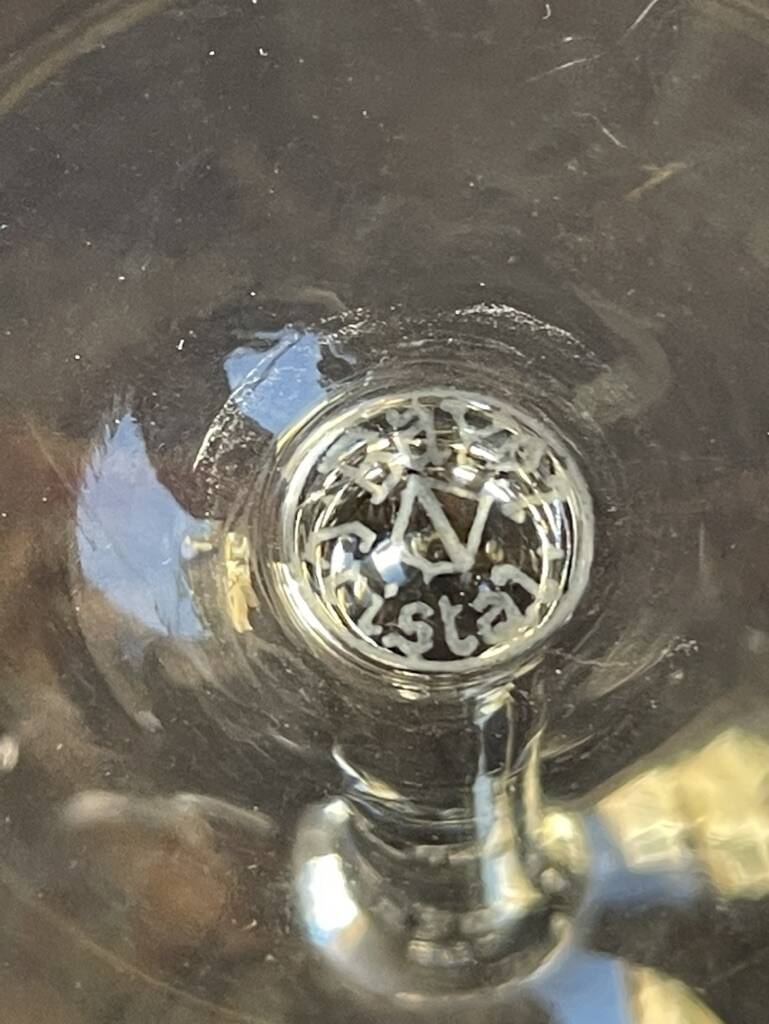 6 wine glasses - Cut crystal – Cristalleries Royales de Champagne