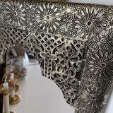 Silver oriental mirror