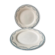 Set of 2 flat plates Terre de Fer, collection "Vincennes" Salins