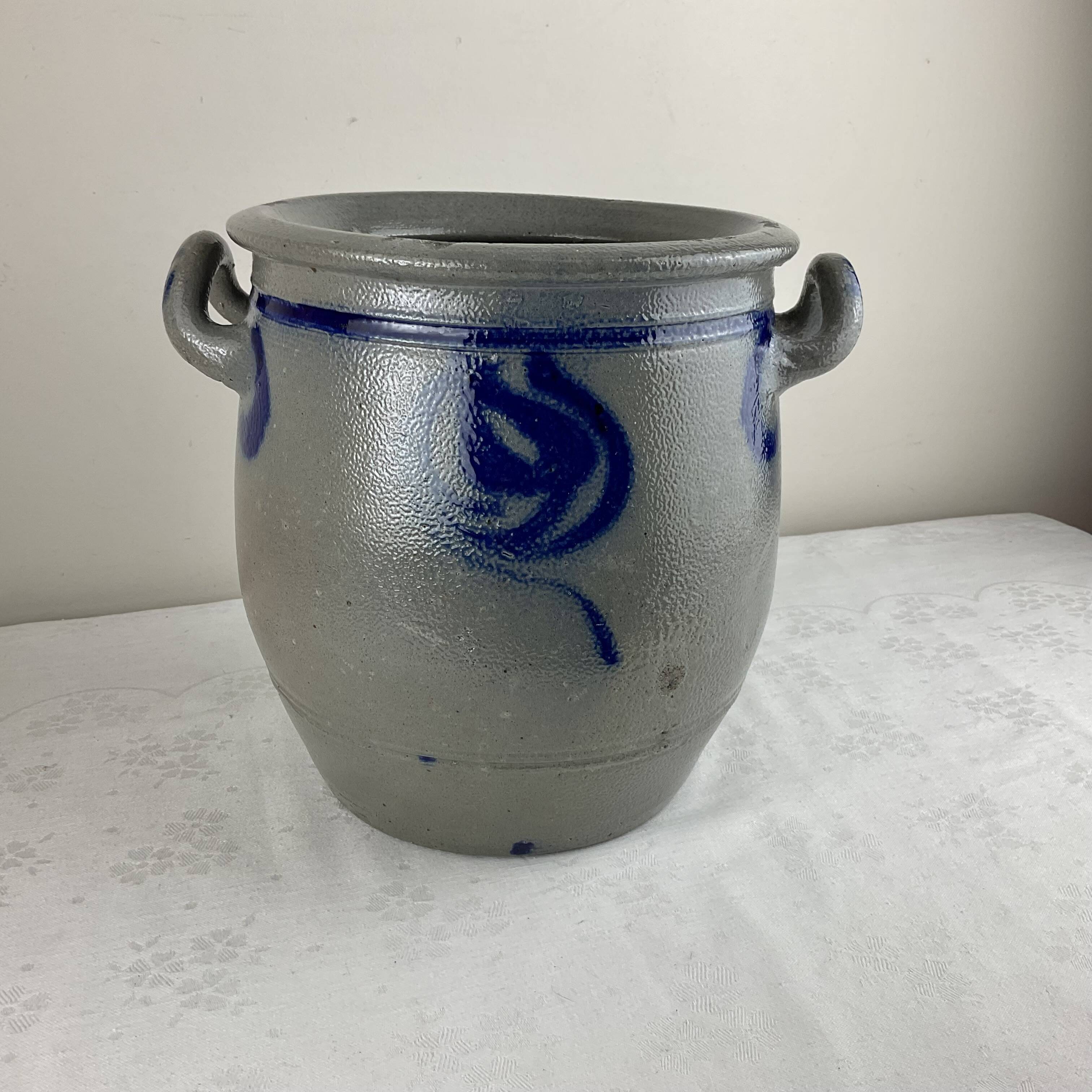 Very old Alsace stoneware storage jar