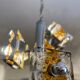 Murano glass pendant lamp by Toni Zuccheri Mazzega Edition 70s