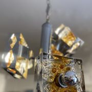 Murano glass pendant lamp by Toni Zuccheri Mazzega Edition 70s