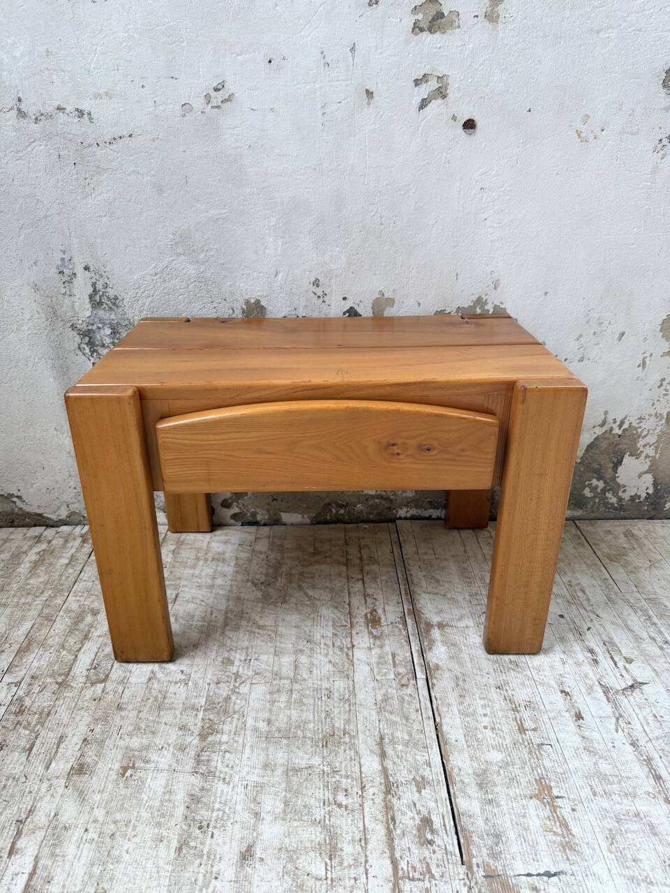 Solid elm bedside table Maison Regain