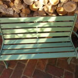 Set of 2 garden benches, for children in cast iron and wood
