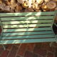 Set of 2 garden benches, for children in cast iron and wood