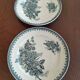 8 iron earthenware plates (St Amand Hamage HB & Cie Sarreguemines Digoin)