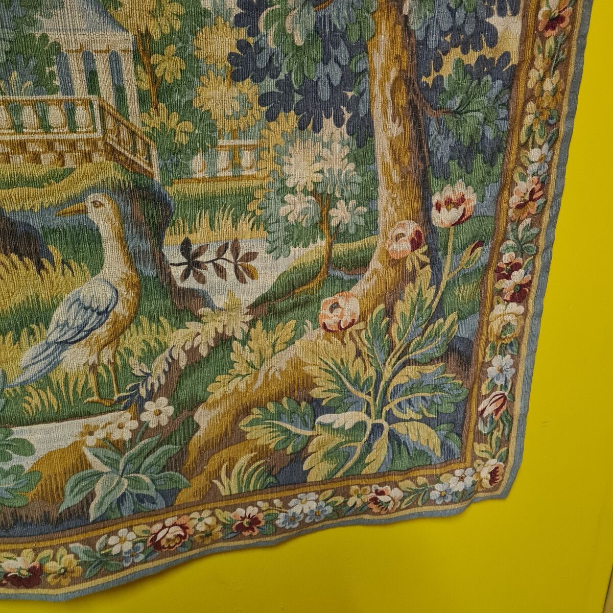 Vintage French Aubusson Tapestry from Robert Four dated 1977