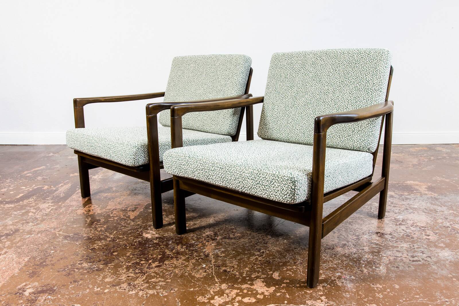 Mid Century Armchairs By Zenon Bączyk, 1960's, Set Of 2