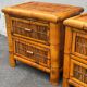 Bamboo bedside tables