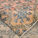 7x10 Pumpink Orange & Black Persian Rug, 208x316Cm