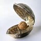 Silver plated walnut shaped nutcracker, Italy 1970s