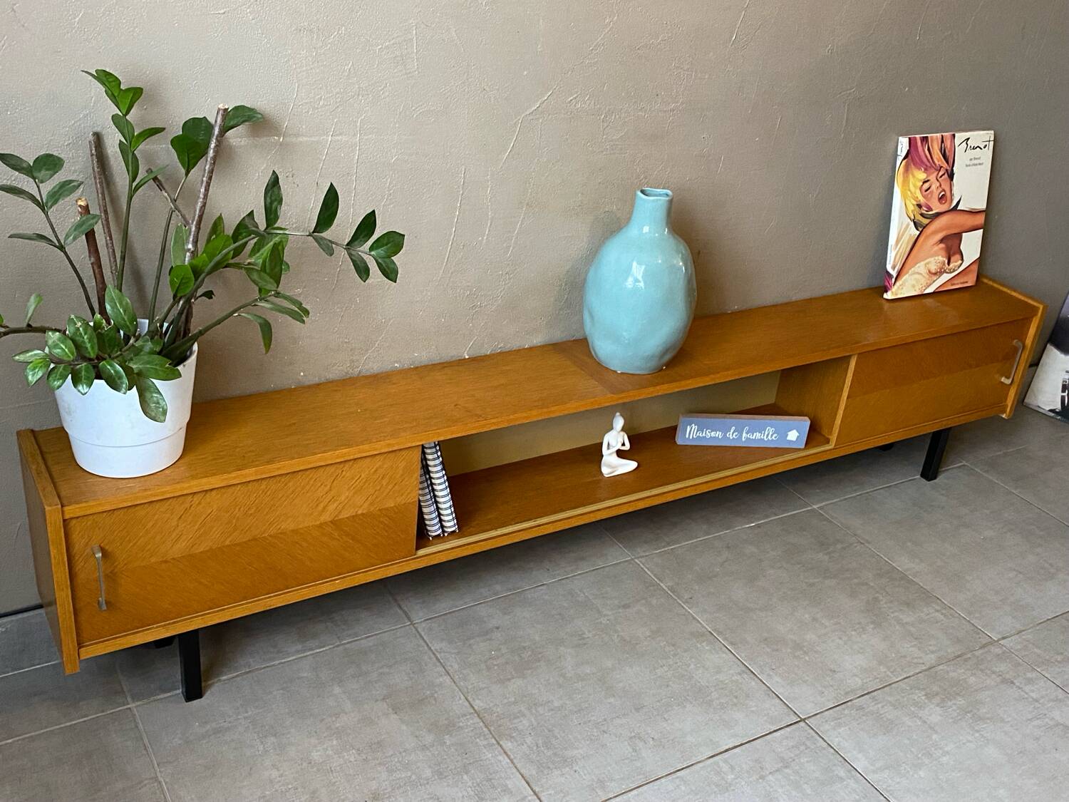 Vintage wooden sideboard (shallow)