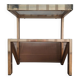 Table d’appoint vintage 23 ct, porte revues design Belgo Chrom