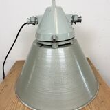 Industrial explosion proof lamp with aluminium shade from Elektrosvit, 1970s