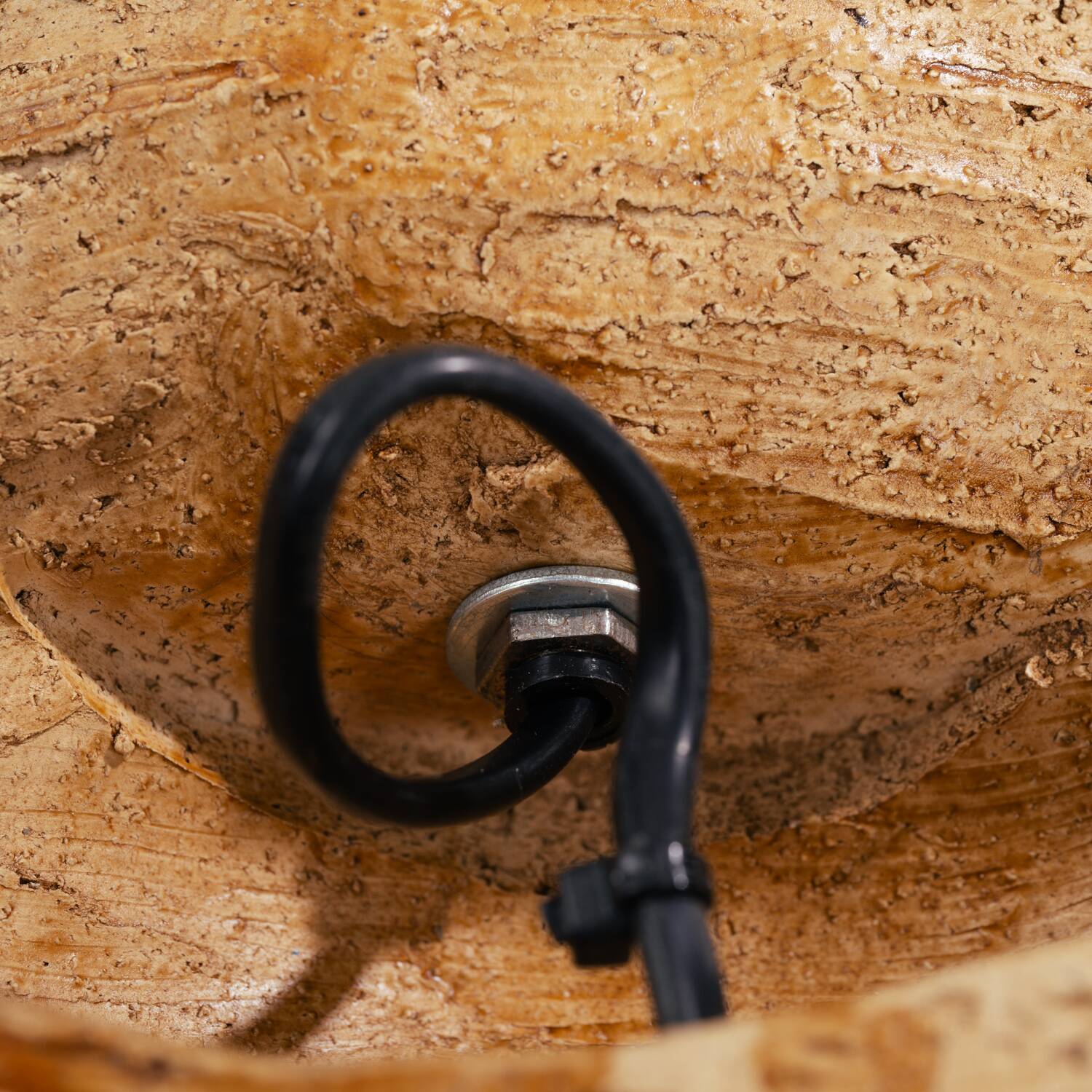 Brutalist ceramic Seahorse wall ight, 1970s