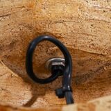 Brutalist ceramic Seahorse wall ight, 1970s