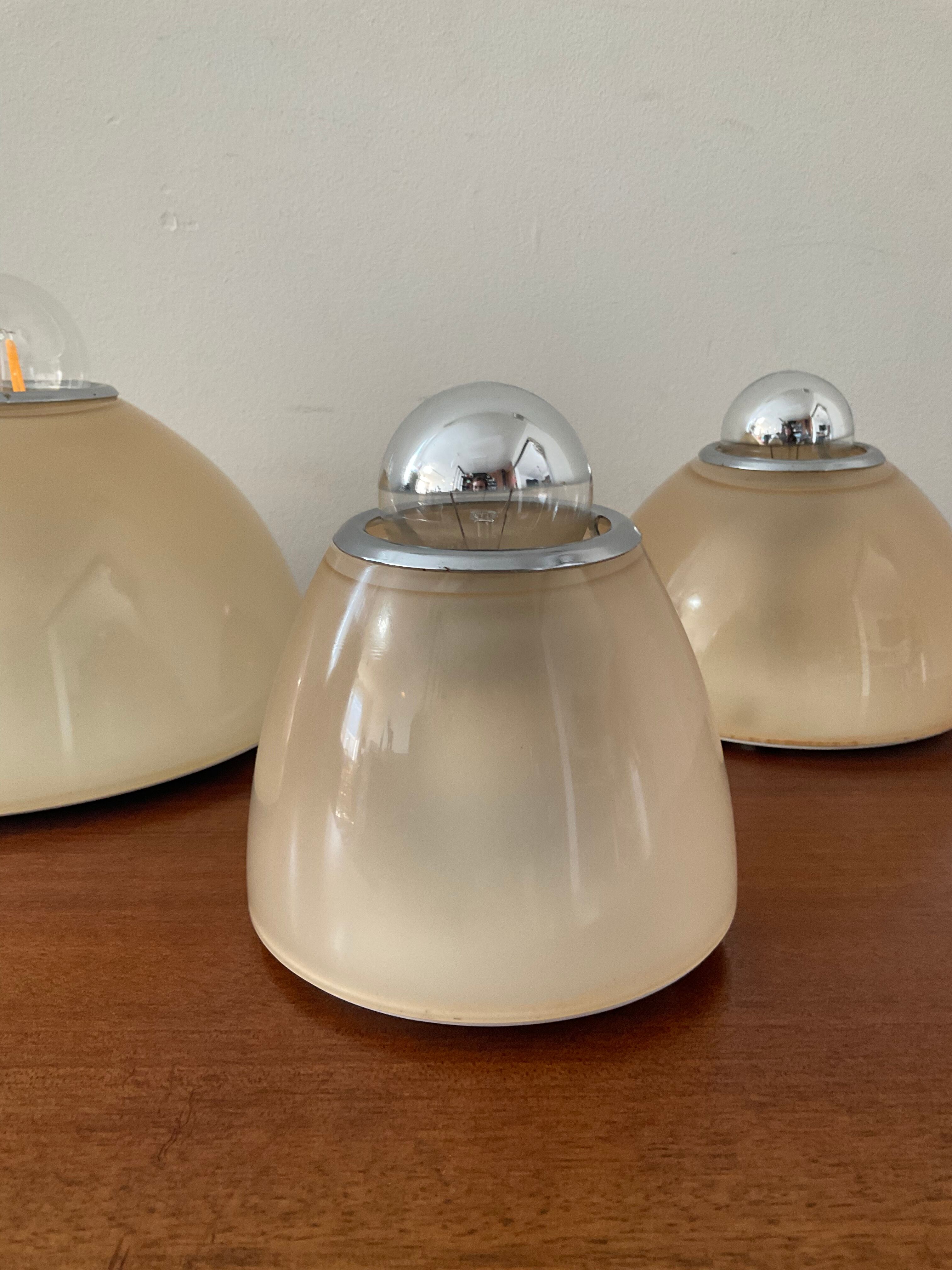 Trio de lampes Artemide Kalias et Tilos par Ernesto Gismondi