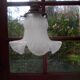 Glass tulip pendant light