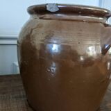 Pot à confit en grès vernissé