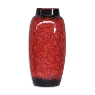 Vase en céramique rouge ouest-allemand