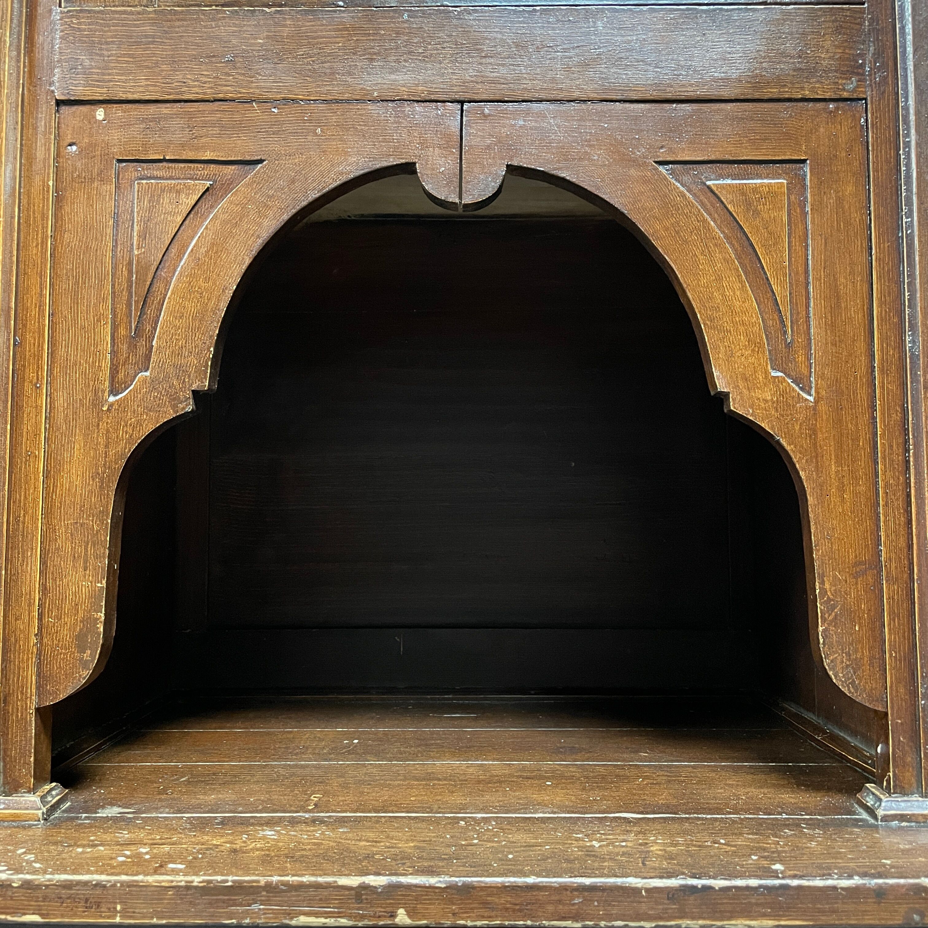 Large art deco cafe cabinet from Belgium, 1920s.