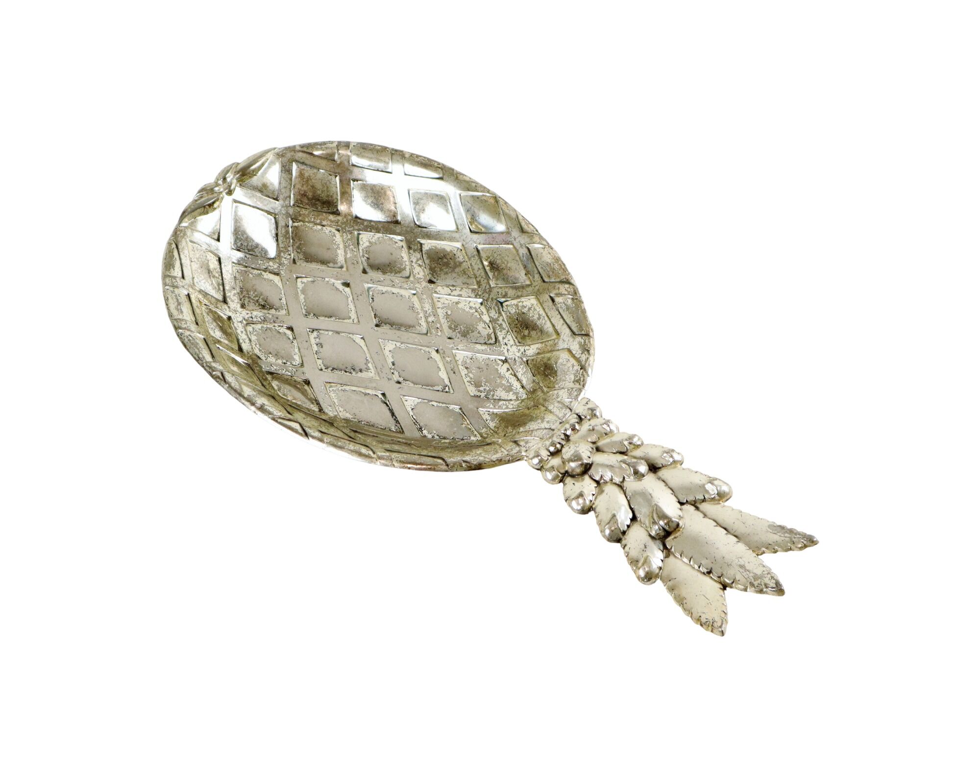 Silver plated metal empty pocket