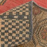 4x7 Navy Blue & Red Vintage Persian Rug, 136x224Cm