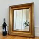 Paire de miroirs muraux en bois doré danois antiques, fin du 19e siècle