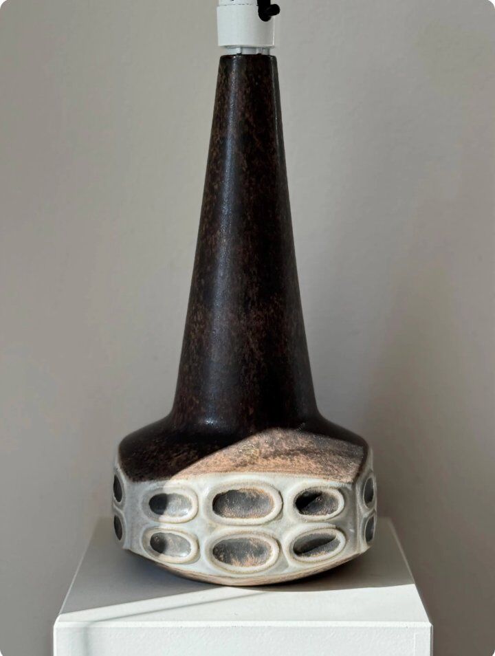 Handmade table lamp by Marianne Starck for Michael Andersen & Son, Denmark, 1970s