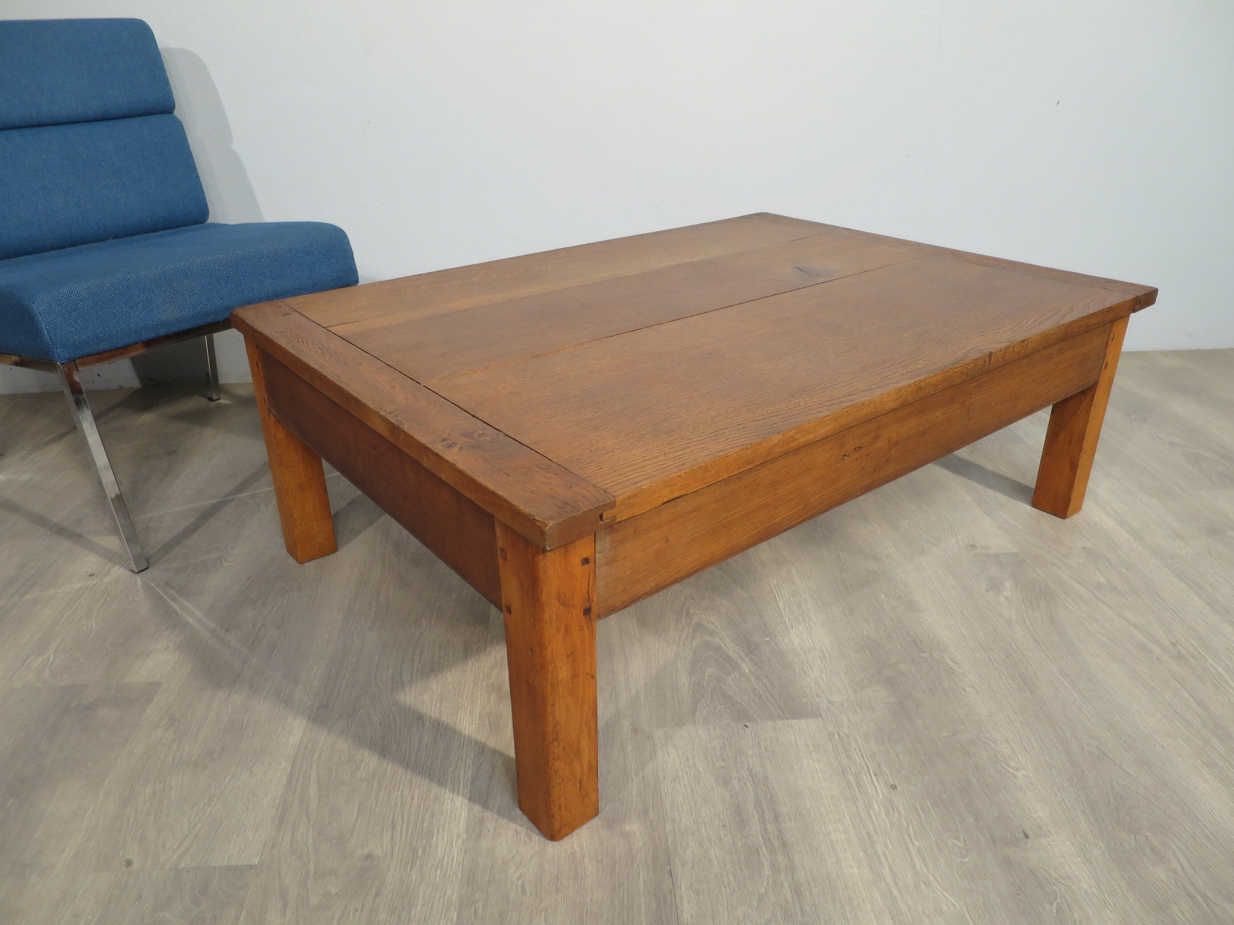 1950s oak coffee table
